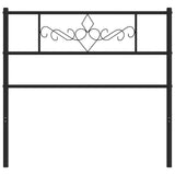 Vidaxl vervangend hoofdbord 75 cm metaal zwart