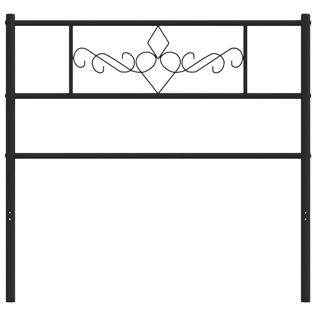 Vidaxl vervangend hoofdbord 100 cm metaal zwart