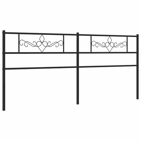 Vidaxl vervangend hoofdbord 193 cm metaal zwart