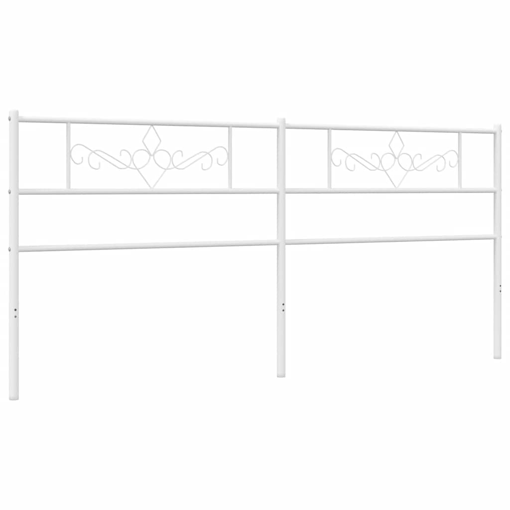 Vidaxl vervangend hoofdbord 200 cm metaal wit