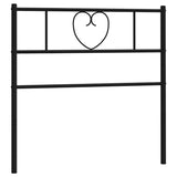 Vidaxl vervangend hoofdbord 75 cm metaal zwart
