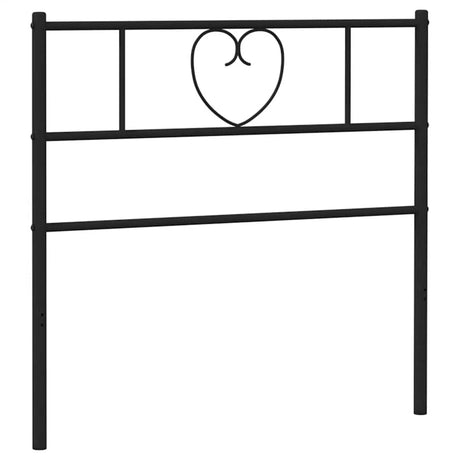 Vidaxl vervangend hoofdbord 90 cm metaal zwart