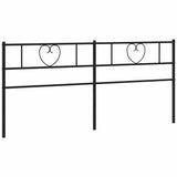 Vidaxl vervangend hoofdbord 180 cm metaal zwart