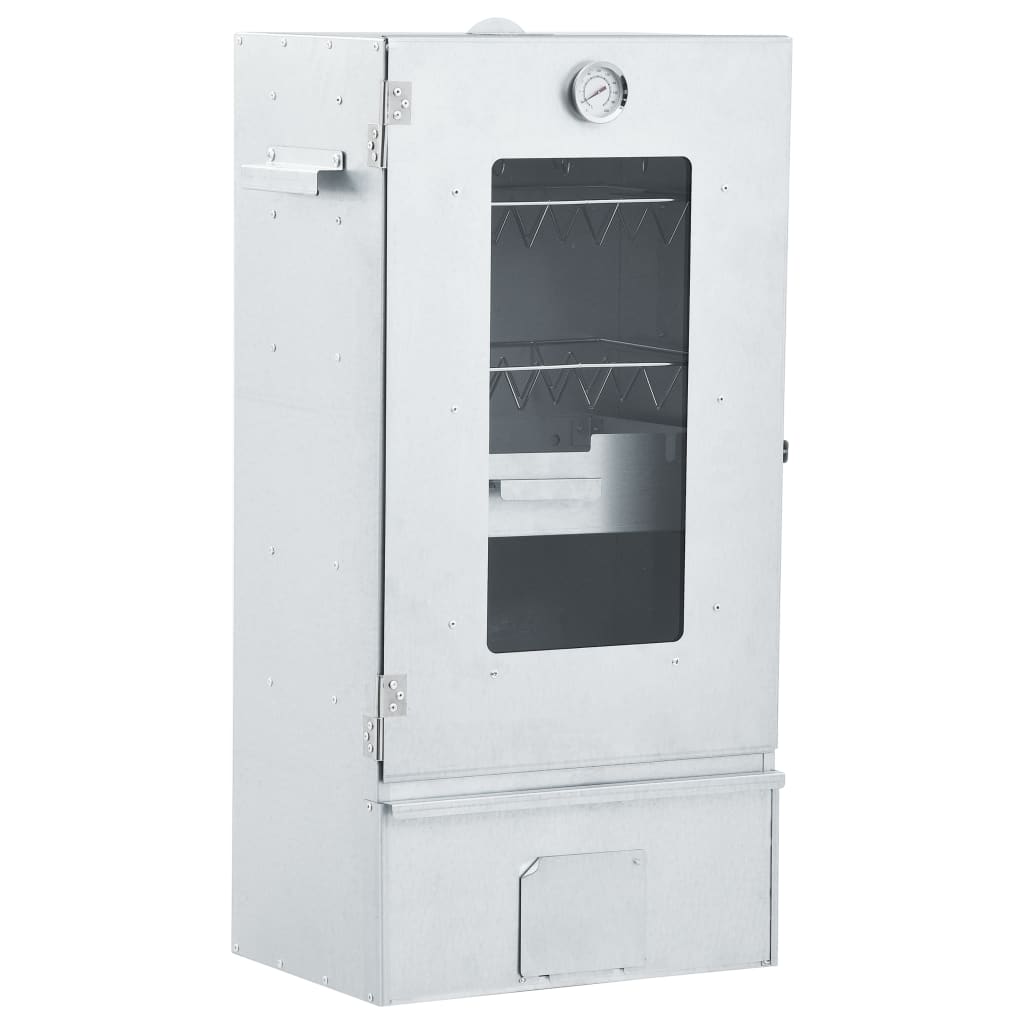 Vidaxl bbq-rookoven met koude rookgenerator gegalvaniseerd staal