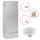 Vidaxl bbq-rookoven met koude rookgenerator gegalvaniseerd staal