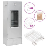 Vidaxl bbq-rookoven met koude rookgenerator gegalvaniseerd staal