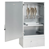Vidaxl bbq-rookoven met koude rookgenerator gegalvaniseerd staal