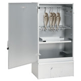 Vidaxl bbq-rookoven met koude rookgenerator gegalvaniseerd staal
