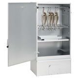 Vidaxl bbq-rookoven met koude rookgenerator gegalvaniseerd staal