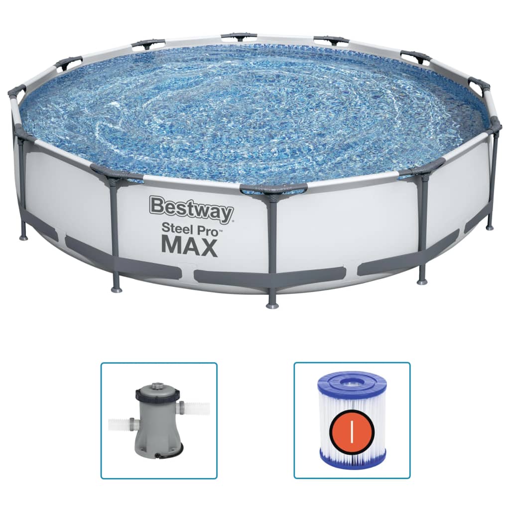 Bestway steel max zwembadset 366x76 cm