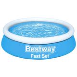 Bestway Fast Set Swimming Pool oppustelig omkring 183x51 cm blå