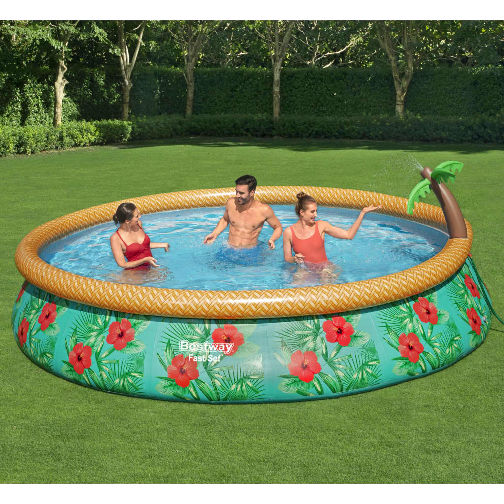 Bestway Set Fast Set Set Paradise Palms Inflable 457x84 cm