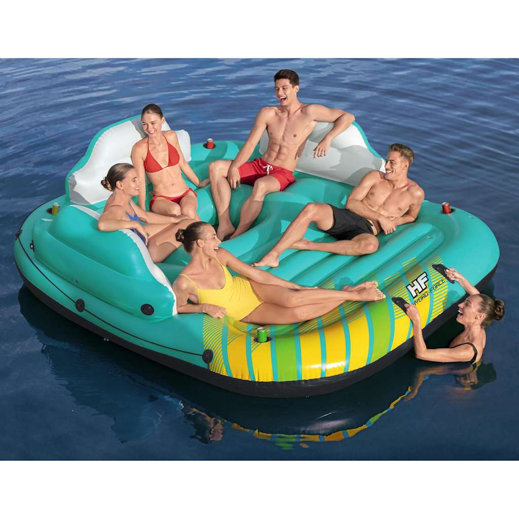 Bestway Driving Island Sunny Lounge 5-personers oppustelige 291x265x83 cm