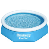 Bestway fast set zwembad opblaasbaar rond 244x66 cm