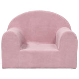 Vidaxl kinderbank zacht pluche roze