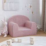 Vidaxl kinderbank zacht pluche roze