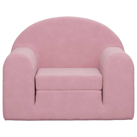 Vidaxl kinderslaapbank zacht pluche roze