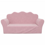 Vidaxl kinderbank 2-zits roze zacht pluche