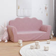 Vidaxl kinderbank 2-zits roze zacht pluche