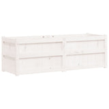 Vidaxl plantenbak 150x50x50 cm massief grenenhout wit