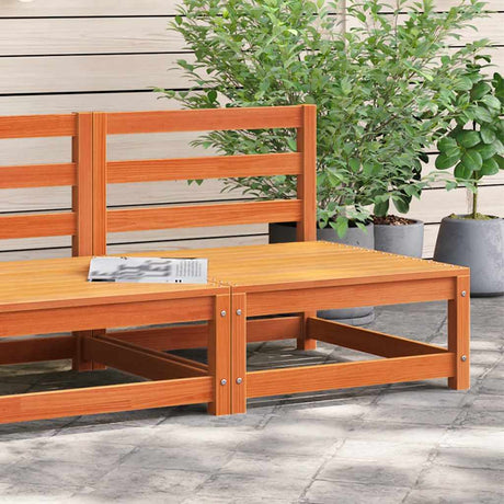 Vidaxl tuinbank zonder armleuningen 70x70x67 cm grenenhout wasbruin