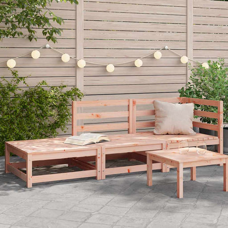 Vidaxl tuinbank 2-zits met voetenbank massief douglashout