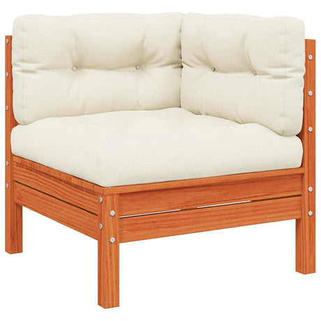 Vidaxl patio sofa bruin grenenhout