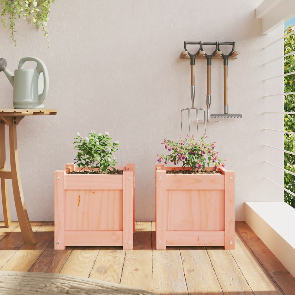 Vidaxl Planters 2 PCS Solide Douglashout