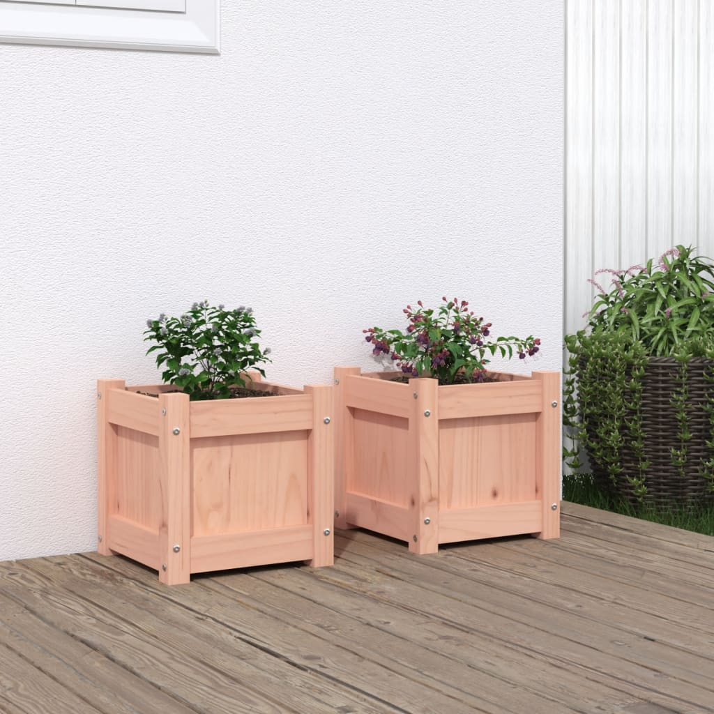 Vidaxl Planters 2 PCS Solide Douglashout