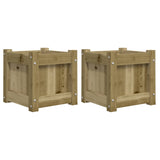 Vidaxl Planters 2 PC CM Impregnated Wood