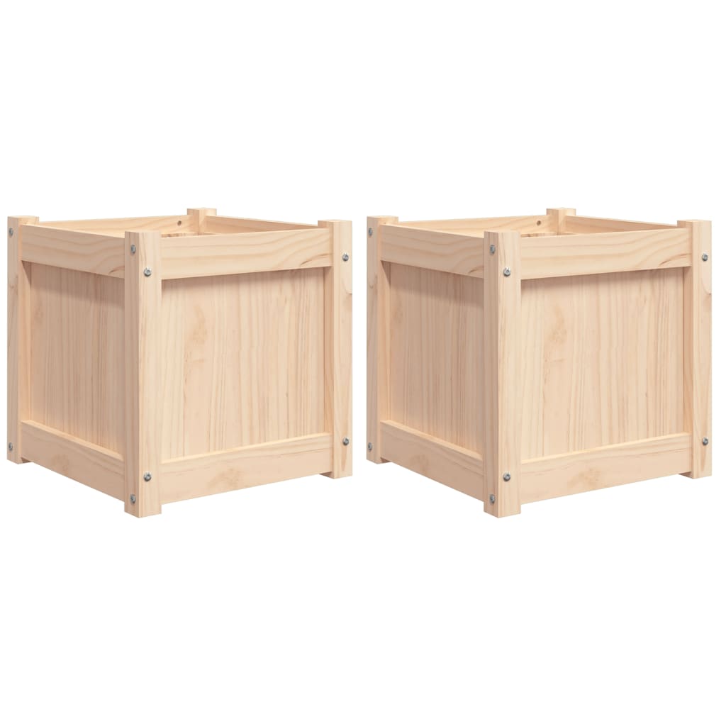 Vidaxl Planters 2 pc cm solid furu