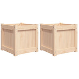 Vidaxl Planters 2 pc cm solid furu