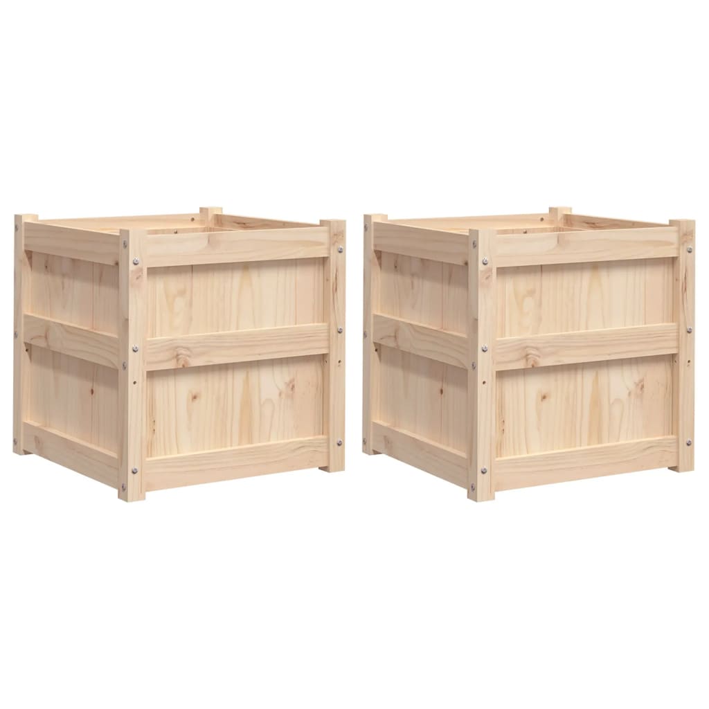 Vidaxl Planters 2 pc cm solid furu