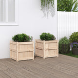 Vidaxl Planters 2 pc cm solid furu