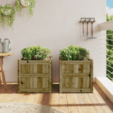 Vidaxl Planters 2 PC CM impregnert tre