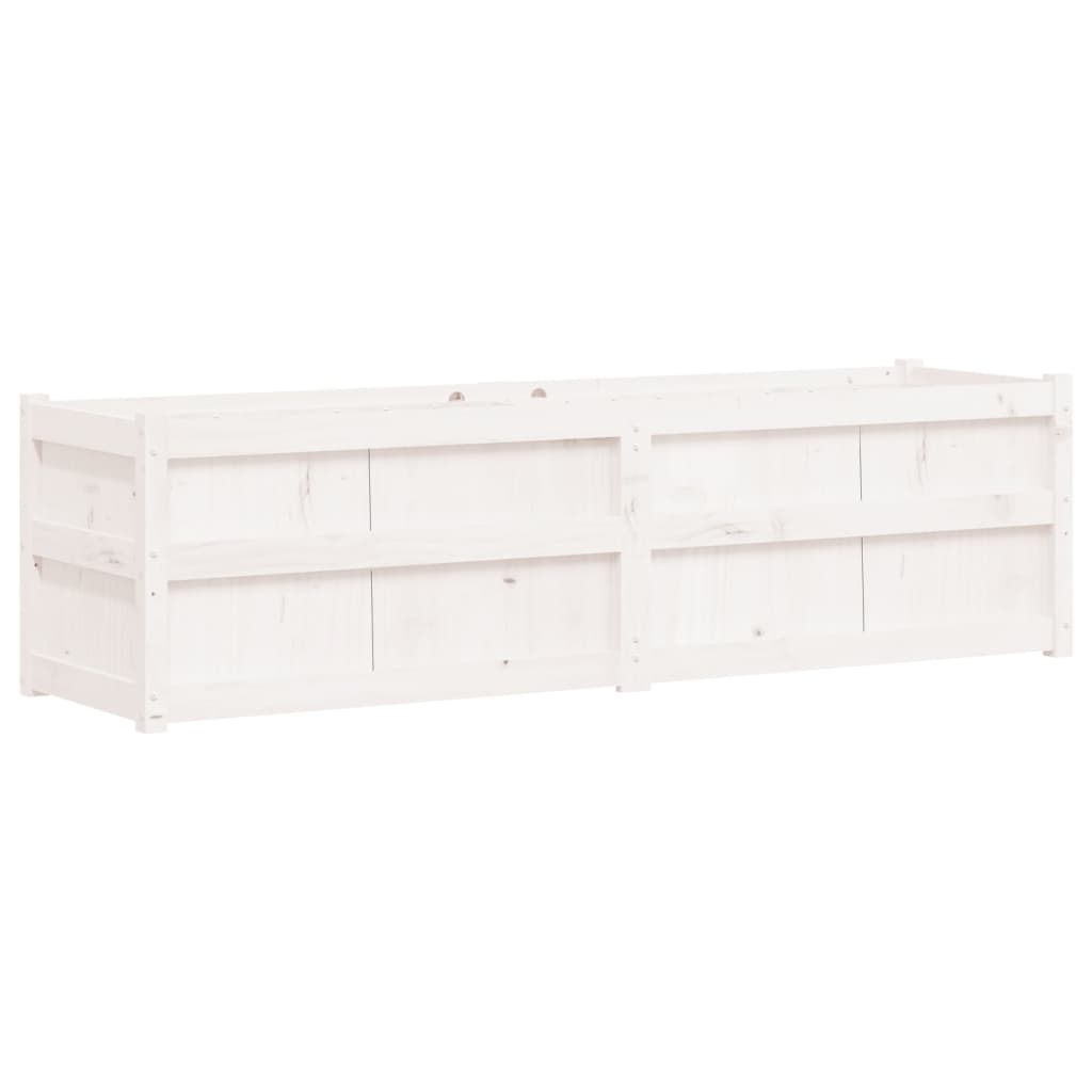 Vidaxl Planning Box 180x50x50 cm Solid Pine White