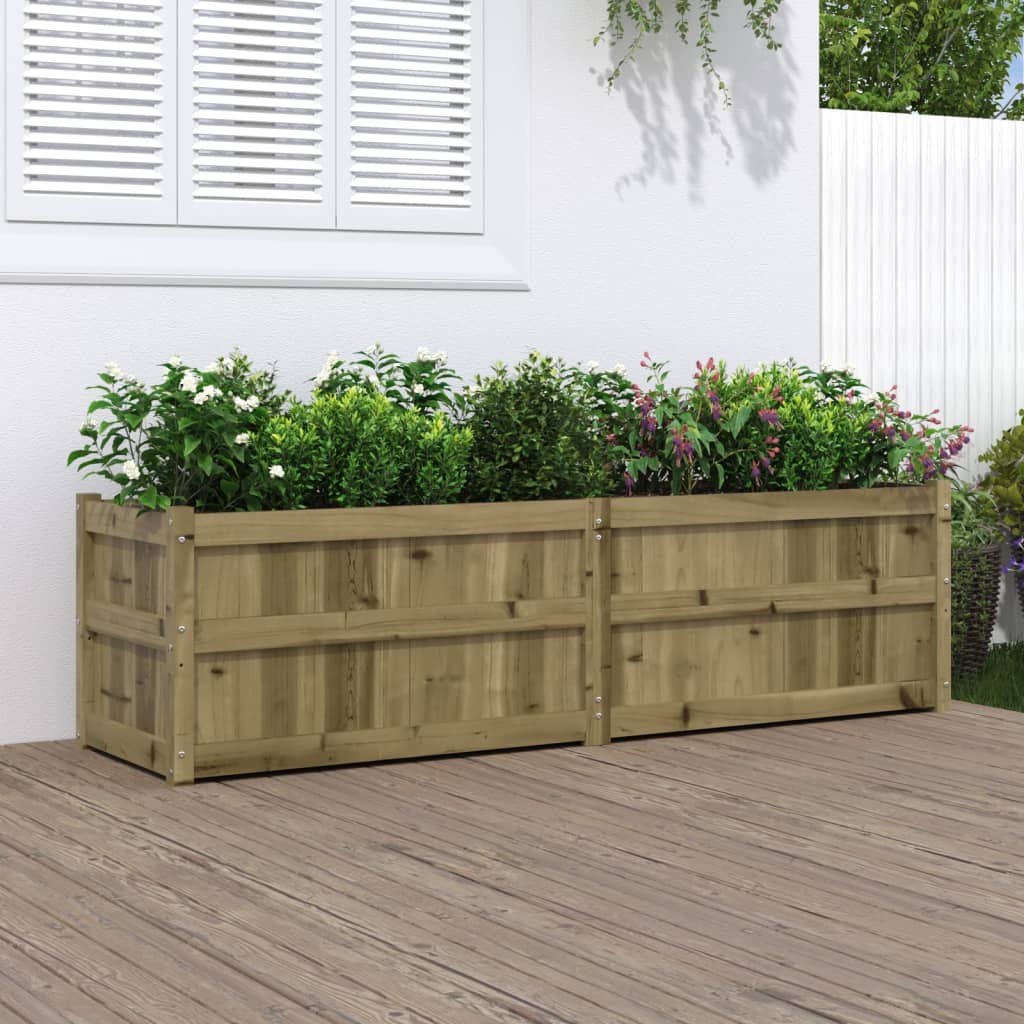 Vidaxl Planter 180x50x50 cm impregnert furu