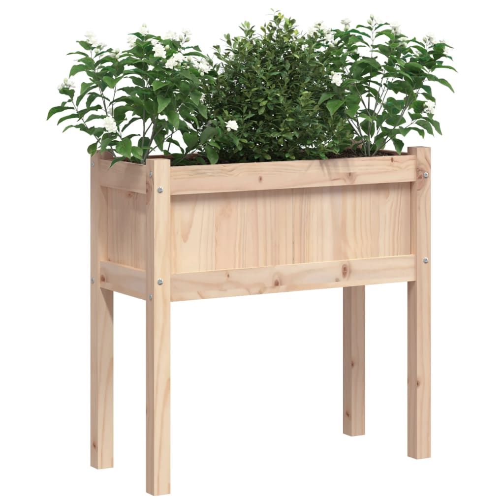 Vidaxl Planters med ben 2 stk solid furu