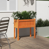 Vidaxl Planter med ben 70x31x70 cm Pine Wood Wash Brown