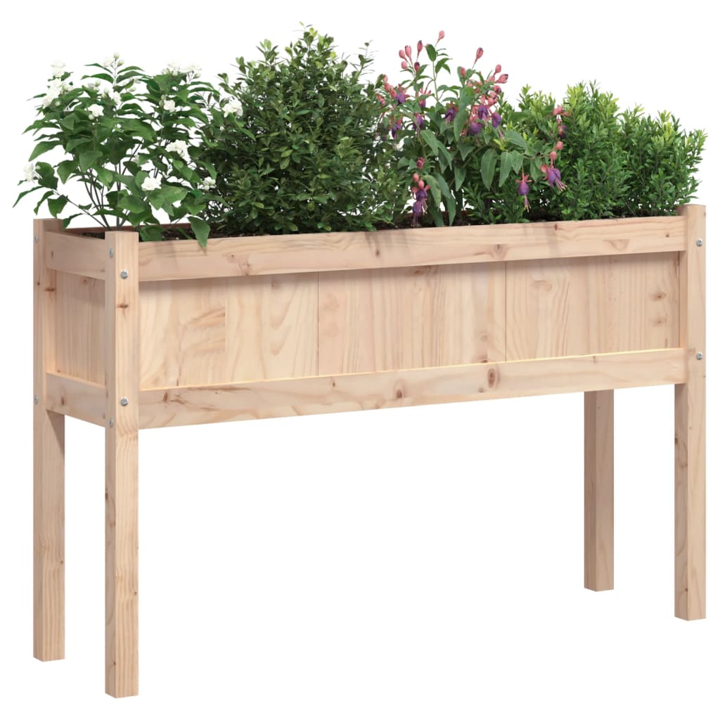 Vidaxl Planters med ben 2 stk solid furu