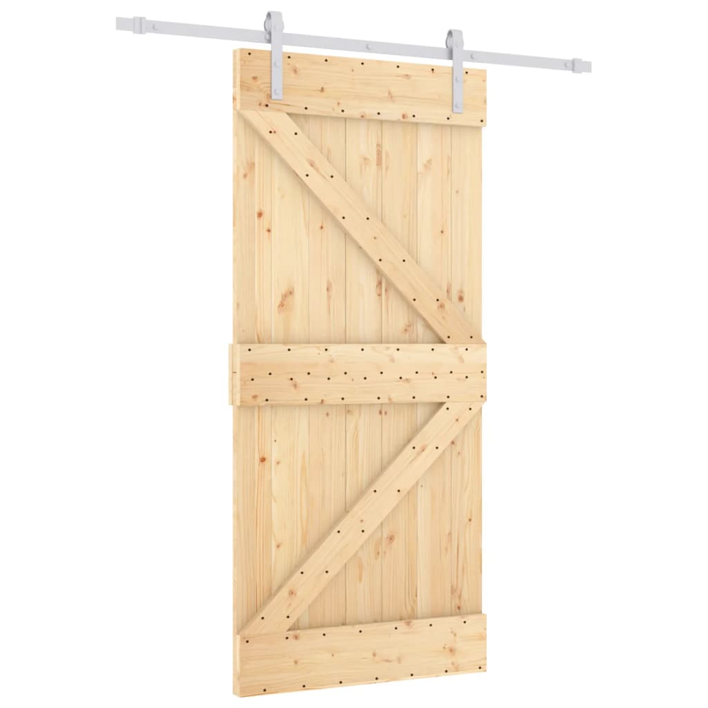 Porta scorrevole Vidaxl con pastella da 90x210 cm pino solido