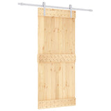 Vidaxl sliding door with batter 90x210 cm solid pine