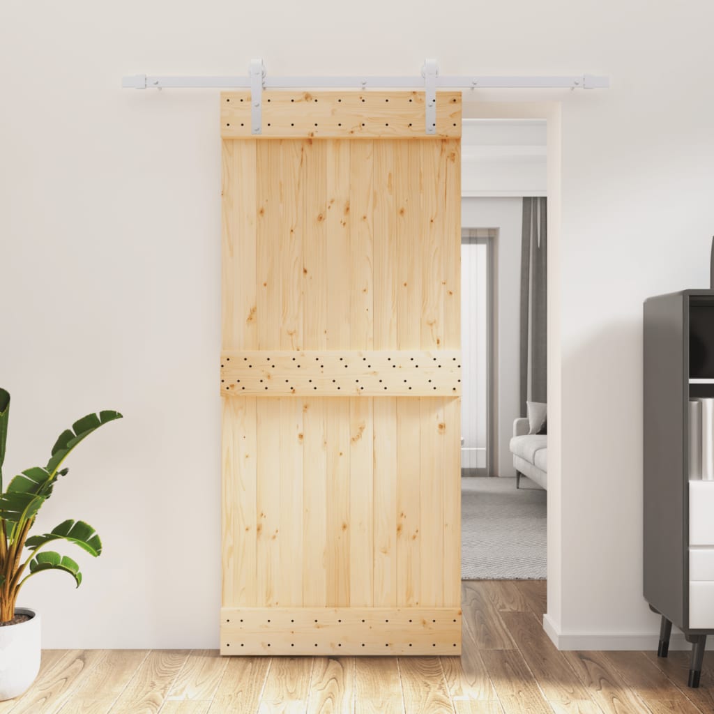 Porta scorrevole Vidaxl con pastella da 90x210 cm pino solido