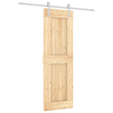 Puerta corredera de Vidaxl con masa de 70x210 cm de pino sólido