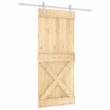 Porta scorrevole Vidaxl con pastella da 90x210 cm pino solido