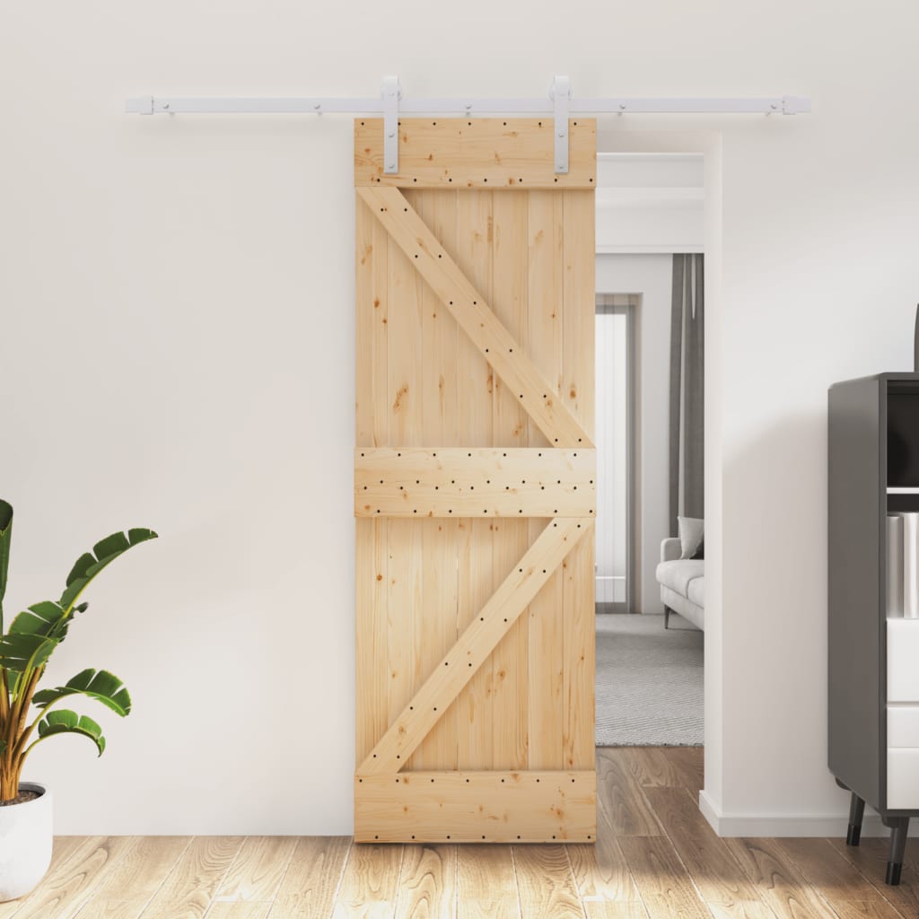 Porta scorrevole Vidaxl con pastella da 70x210 cm pino solido