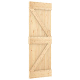 Porta scorrevole Vidaxl con pino solido da 80x210 cm per pastella