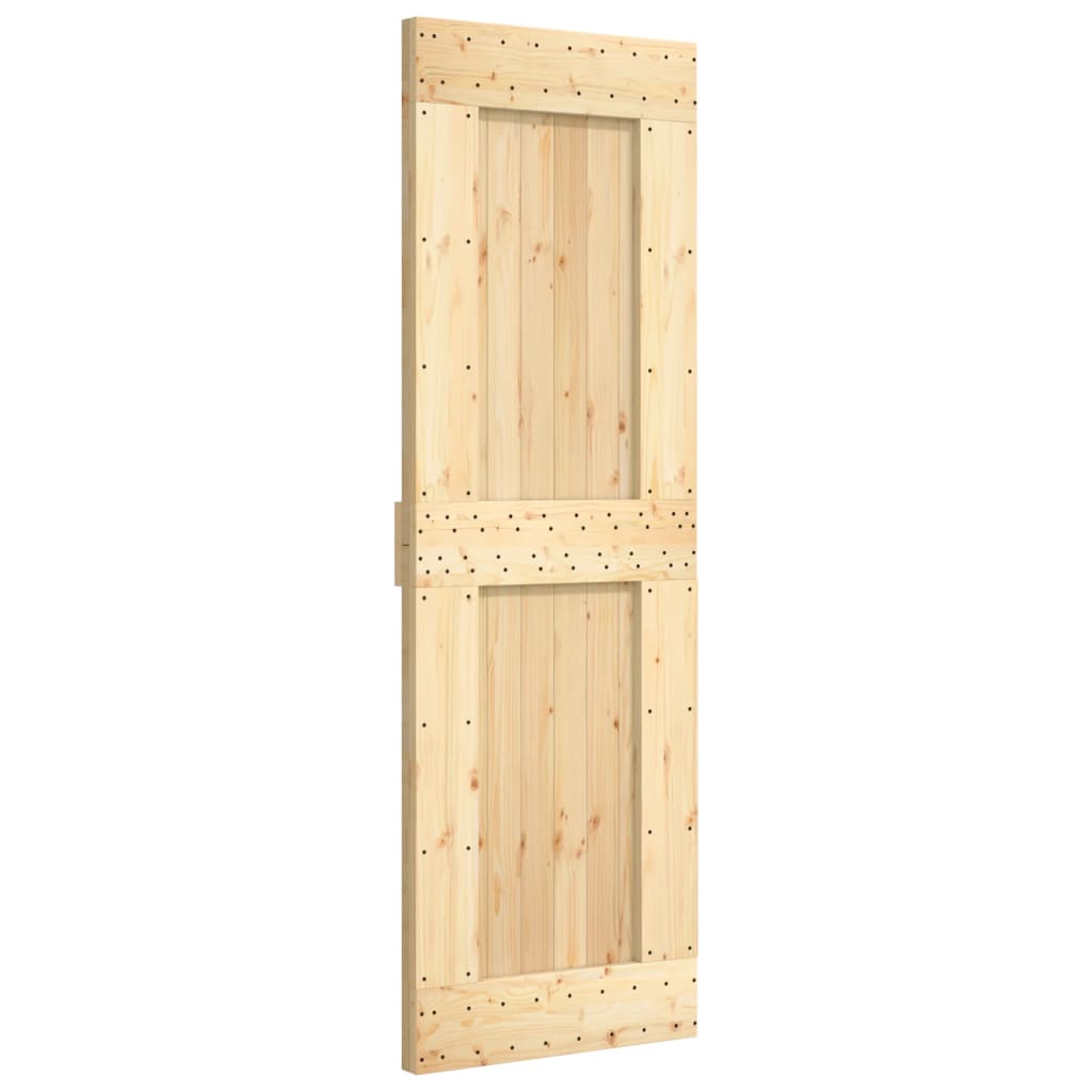 Vidaxl sliding door with batter 70x210 cm solid pine