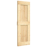 Vidaxl sliding door with batter 70x210 cm solid pine