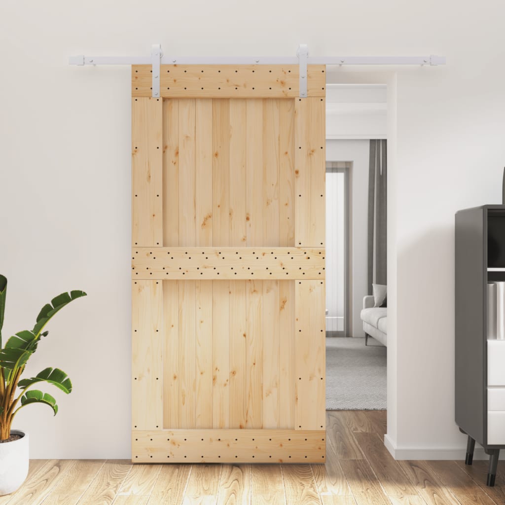 Porta scorrevole Vidaxl con pastella da 100x210 cm pino solido